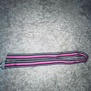 Polo Ralph Lauren Ribbon Belt Multicolor Stripe D Ring Logo